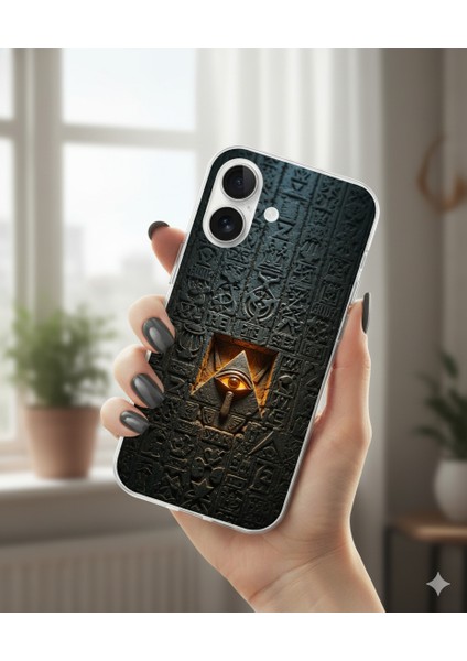 Samsung Galaxy A24 Uyumlu Şeffaf Kılıf Antik Mısır 4 Tasarımlı modelleri