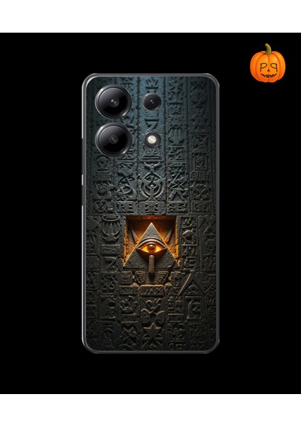 Xiaomi Redmi Note 13 Uyumlu Şeffaf Kılıf Antik Mısır 4 Tasarımlı