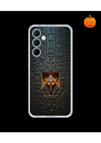 Samsung Galaxy A35 Uyumlu Şeffaf Kılıf Antik Mısır 4 Tasarımlı