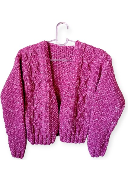 KENDİNDEN DESENLİ İPLE EL ÖRGÜSÜ ÇOCUK CEKETİ fiyatları