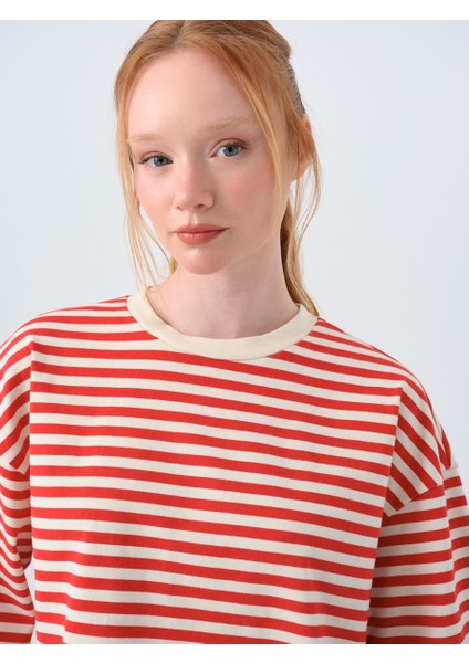 Loose Crop Kadın Tshirt K.kol