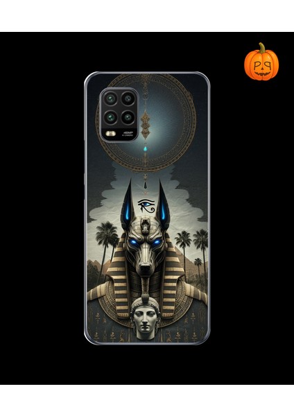 Xiaomi Mi 10 Lite Uyumlu Şeffaf Kılıf Antik Mısır 5 Tasarımlı