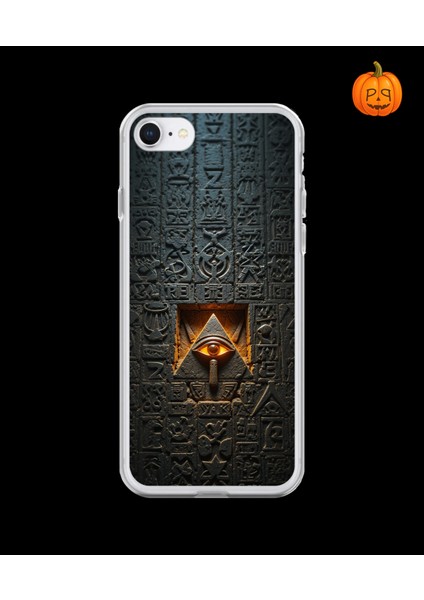 iPhone 6s Uyumlu Şeffaf Kılıf Antik Mısır 4 Tasarımlı