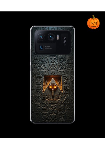 Xiaomi Mi 11 Pro Uyumlu Şeffaf Kılıf Antik Mısır 4 Tasarımlı