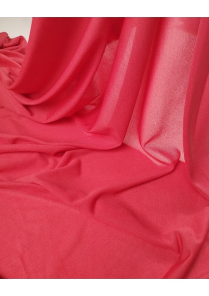 Pembe Ile Nar Çiçeği Arası Renkte Denye Jarse (En 160 cm x Boy 120 Cm)