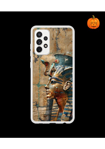 Samsung Galaxy A72 Uyumlu Şeffaf Kılıf Antik Mısır 6 Tasarımlı