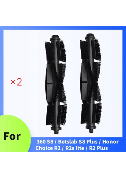 360 S8 / Botslab S8 Plus / Honor Choice R2 / R2S Lite / R2 Plus Süpürme Makinesi Aksesuarları Için 2 Adet Ana Fırça (Yurt Dışından) fiyatları
