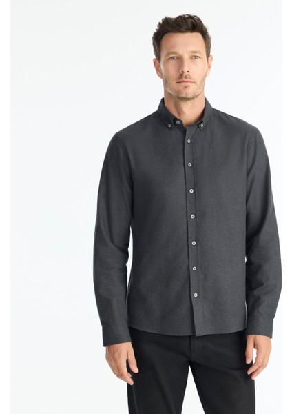 Regular Gömlek Yaka Uzun Kol Gömlek