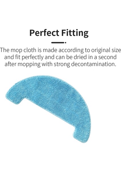 Kyvol Cybovac D2 D3 D6 E20 E30 E31 Robot Süpürge Için 10 Adet Paspas Bezi Gelişmiş Temizlik Verimliliği (Yurt Dışından) modelleri