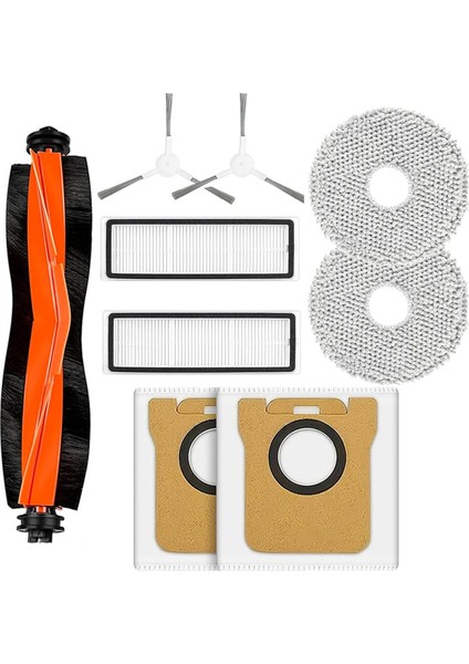 Xiaomi X20+/X10+ Plus, Dreame L10S ULTRA/L10 Ultra Robot Ana Yan Fırça, Filtreler, Paspas Bezleri, Toz Torbaları Için Aksesuarlar (Yurt Dışından)