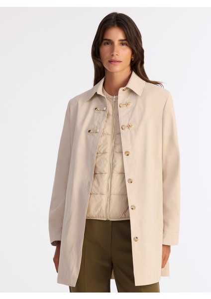 Regular Gömlek Yaka Uzun Kol Pardösü