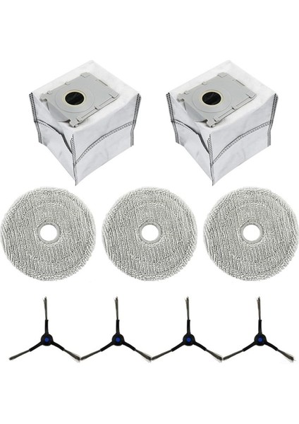 Ecovacs Deebot Mini Robot Süpürgeler Için Yedek Parçalar Aksesuarlar Paspas Bezi Toz Torbaları Yan Fırçalar (Yurt Dışından)