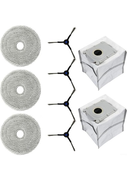 Ecovacs Deebot Mini Robot Süpürgeler Için Yedek Parçalar Aksesuarlar Paspas Bezi Toz Torbaları Yan Fırçalar (Yurt Dışından) modelleri