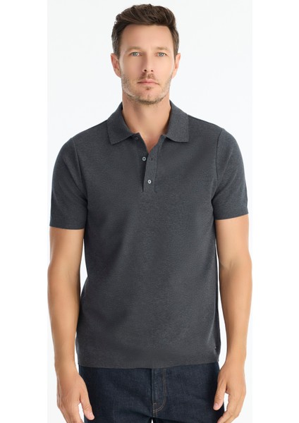 Regular Gömlek Yaka Kısa Kol Kazak