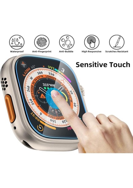 Apple Watch Ultra 3 49MM Nano Ekran Koruyucu 2’li Set Parlak