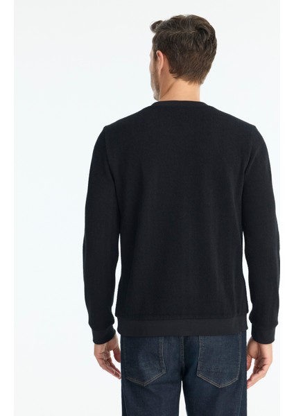 Regular Bisiklet Yaka Uzun Kol Sweatshirt