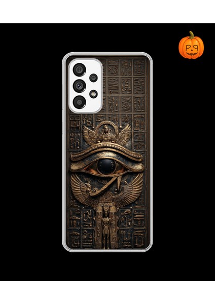 Samsung Galaxy A73 Uyumlu Şeffaf Kılıf Antik Mısır 2 Tasarımlı