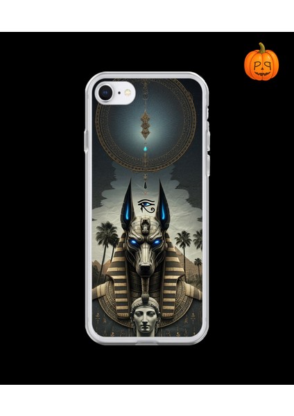 iPhone 6s Plus Uyumlu Şeffaf Kılıf Antik Mısır 5 Tasarımlı