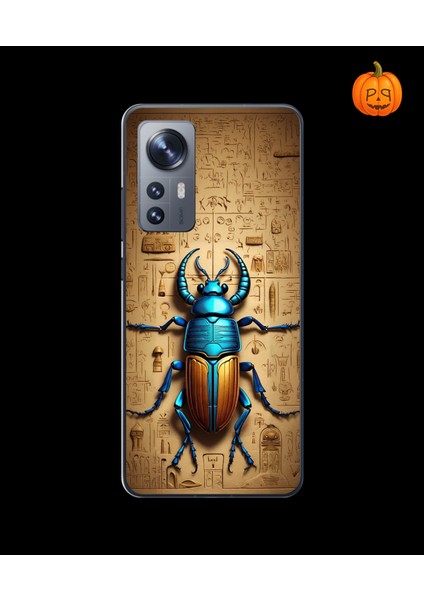Xiaomi Mi 12 Pro Uyumlu Şeffaf Kılıf Antik Mısır 3 Tasarımlı