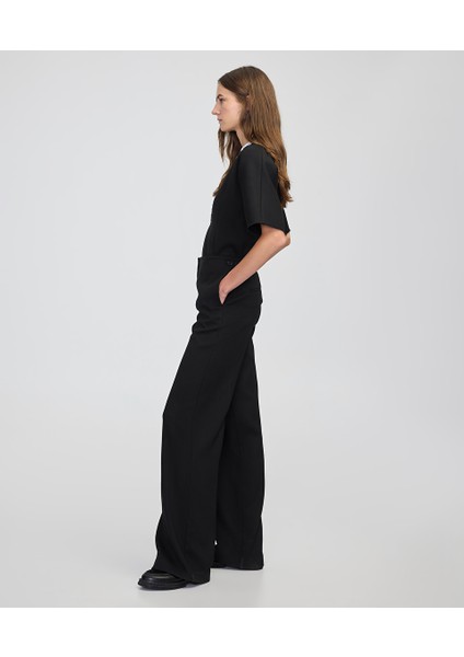 Düğmeli Wide Leg Fit Pantolon IW6250003187001 fiyatları