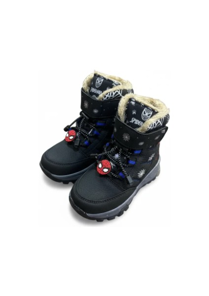 Su Dayanıklı Kaymaz Taban Içi Kürklü Erkek Çocuk Örümcek Adam Işıklı Bebe Kar Botu fiyatları