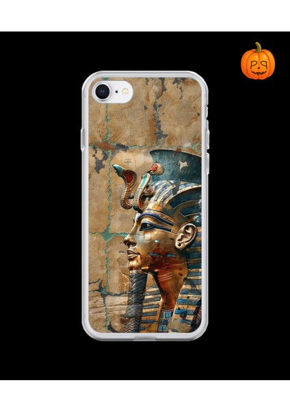iPhone 6s Uyumlu Şeffaf Kılıf Antik Mısır 6 Tasarımlı