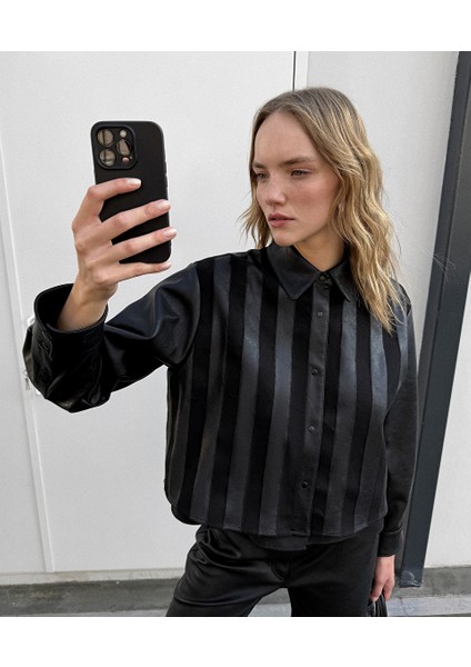 Suni Deri Mix Gömlek Ceket IW6250005118001