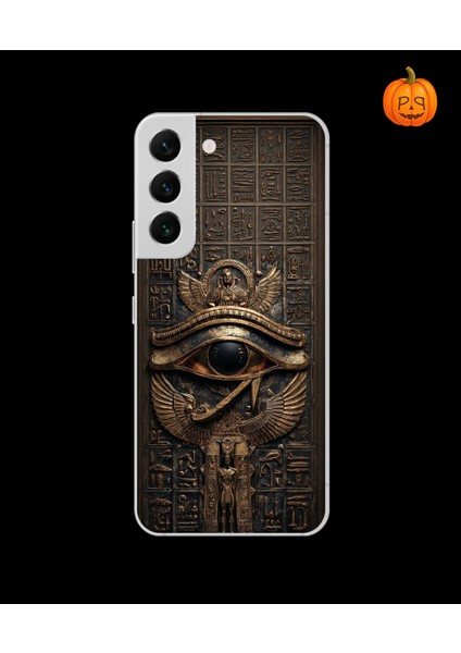 Samsung Galaxy S22PLUS Uyumlu Şeffaf Kılıf Antik Mısır 2 Tasarımlı