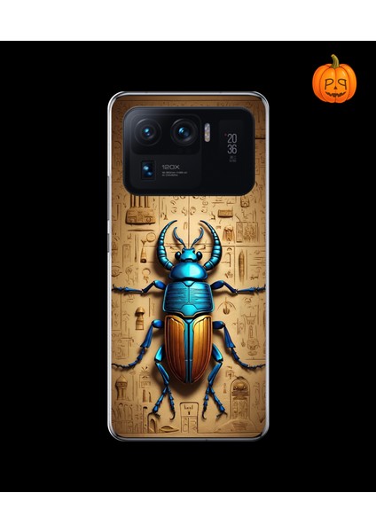 Xiaomi Mi 11 Pro Uyumlu Şeffaf Kılıf Antik Mısır 3 Tasarımlı