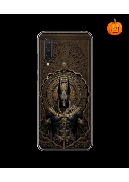 Xiaomi Mi 9 Lite Uyumlu Şeffaf Kılıf Antik Mısır 1 Tasarımlı