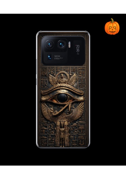 Xiaomi Mi 11 Pro Uyumlu Şeffaf Kılıf Antik Mısır 2 Tasarımlı