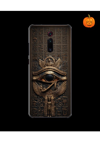 Xiaomi Mi 9t Uyumlu Şeffaf Kılıf Antik Mısır 2 Tasarımlı