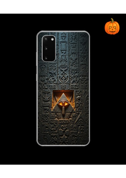 Samsung Galaxy S20 Uyumlu Şeffaf Kılıf Antik Mısır 4 Tasarımlı