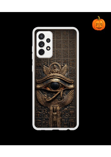 Samsung Galaxy A72 Uyumlu Şeffaf Kılıf Antik Mısır 2 Tasarımlı