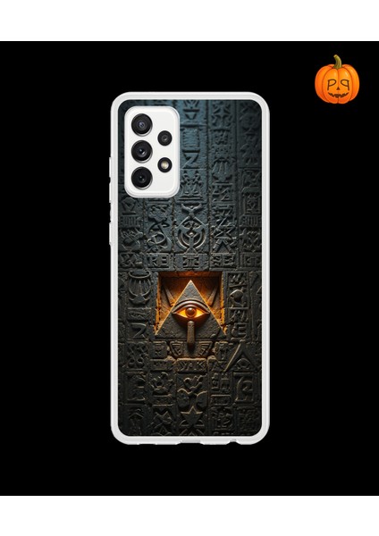 Samsung Galaxy A72 Uyumlu Şeffaf Kılıf Antik Mısır 4 Tasarımlı