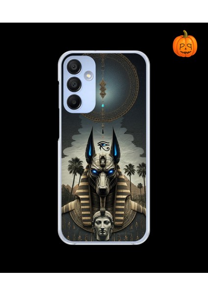 Samsung Galaxy A15 Uyumlu Şeffaf Kılıf Antik Mısır 5 Tasarımlı