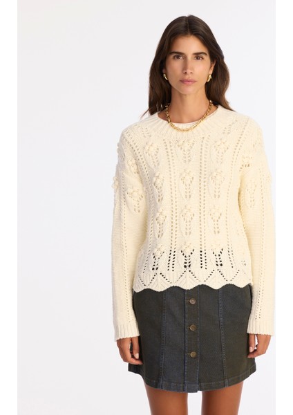 Regular Yarım Balıkçı Yaka Uzun Kol Kazak