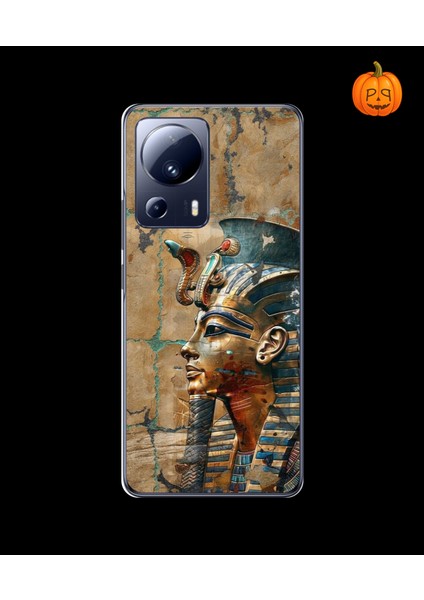 Xiaomi Mi 13 Uyumlu Şeffaf Kılıf Antik Mısır 6 Tasarımlı