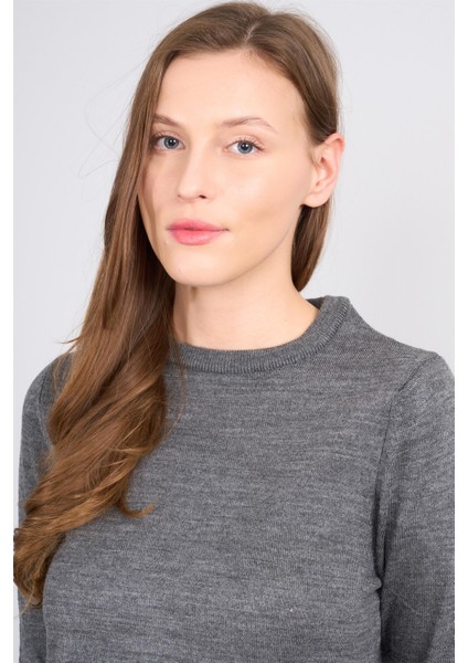 Çetinkaya Miramira 2275 Bisiklet Yaka Triko Koyu Gri modelleri