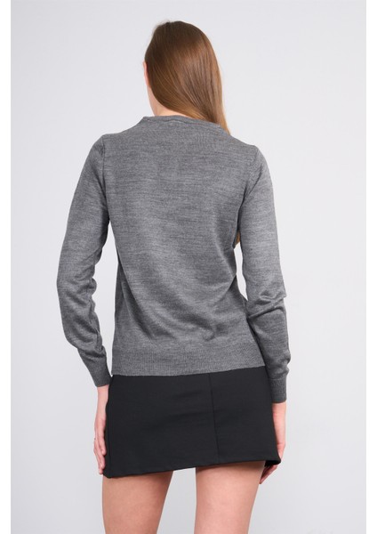 Çetinkaya Miramira 2275 Bisiklet Yaka Triko Koyu Gri fırsatları