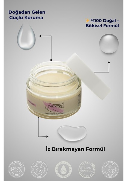 Doğal Krem Roll-On / Deodorant 30 ml fiyatları