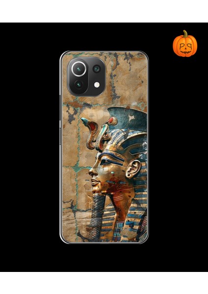 Xiaomi Mi 11 Uyumlu Şeffaf Kılıf Antik Mısır 6 Tasarımlı