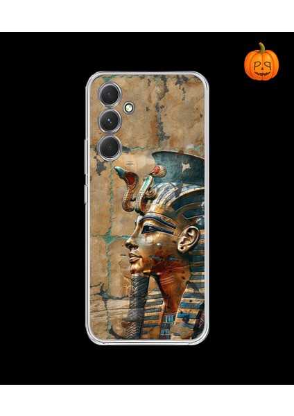 Samsung Galaxy A54 Uyumlu Şeffaf Kılıf Antik Mısır 6 Tasarımlı