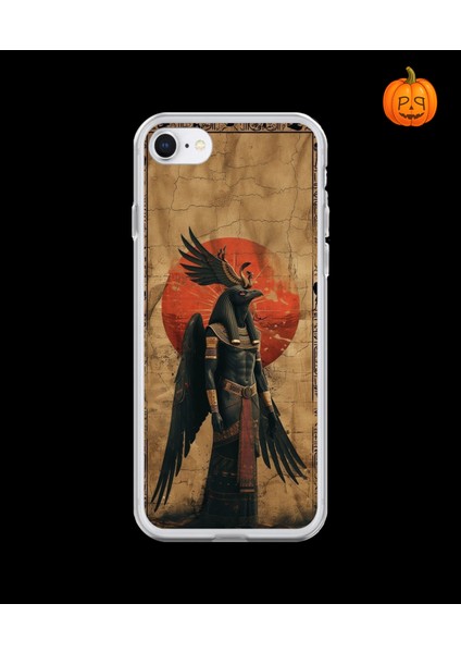 iPhone 6s Plus Uyumlu Şeffaf Kılıf Antik Mısır 7 Tasarımlı