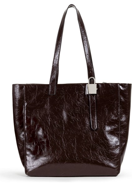 DERİ GÖRÜNÜMLÜ DOKULU TOTE ÇANTA TW6250052074035 indirimleri