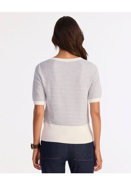 Regular Bisiklet Yaka Kısa Kol Kazak