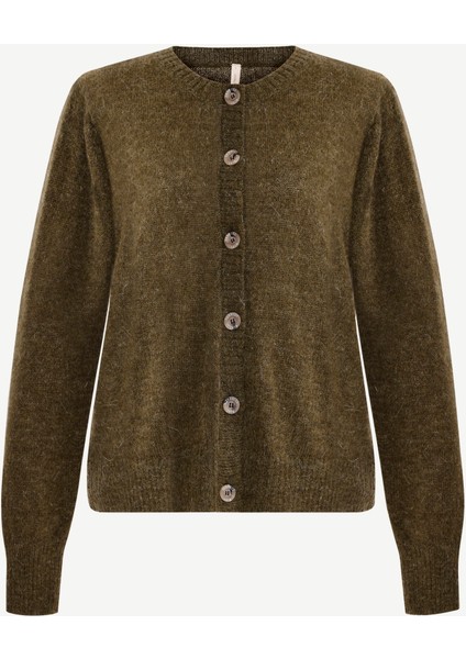 Regular Bisiklet Yaka Uzun Kol Hırka