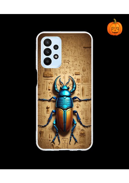 Samsung Galaxy A23 Uyumlu Şeffaf Kılıf Antik Mısır 3 Tasarımlı