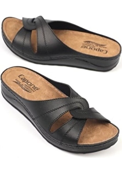 Kadın Terlik Suni Deri Hafif ve Rahat Düz Topuklu Yazlık