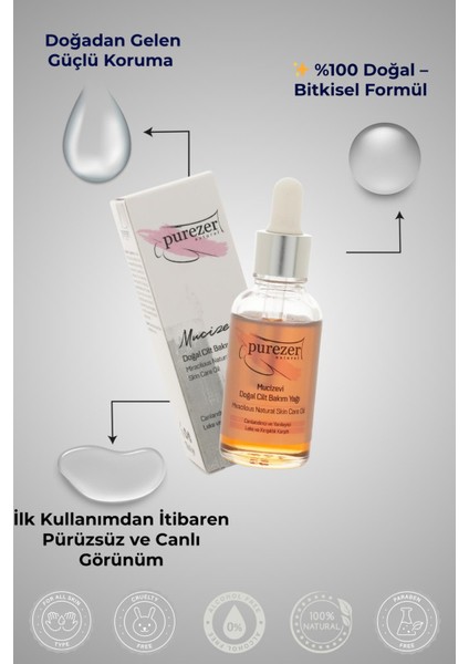 Doğal Mucizevi Cilt Bakım Yağı 30 ml fiyatları